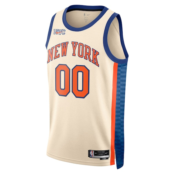 New York Knicks Nike Unisex 2025/26 City Edition Swingman Custom Jersey - Cream - Image 2
