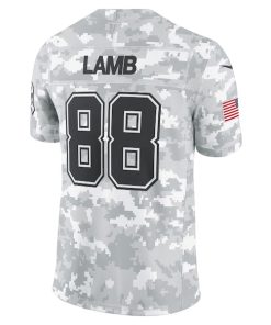 Alternative view of CeeDee Lamb Dallas Cowboys Nike 2024 Salute to Service Limited Jersey - Arctic Camo