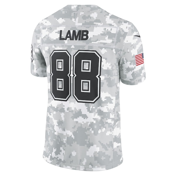 CeeDee Lamb Dallas Cowboys Nike 2024 Salute to Service Limited Jersey - Arctic Camo - Image 3
