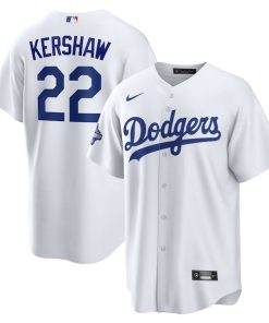 Clayton Kershaw Los Angeles Dodgers Nike Home 2025 World Series Champions Replica Jersey - White