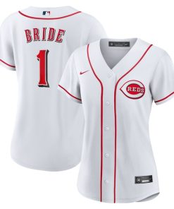 Cincinnati Reds Nike Women's #1 Bride Home Replica Jersey - White