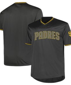 San Diego Padres Profile Big & Tall Pop Fashion Jersey - Charcoal