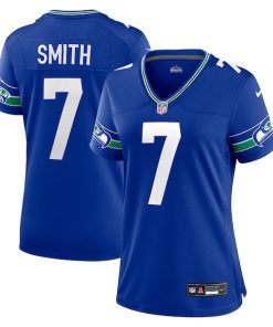 Alternative view of Geno Smith Seattle Seahawks Nike Women's Player Jersey - Royal/Navy