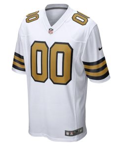 Alternative view of New Orleans Saints Nike Alternate Custom Game Jersey - White
