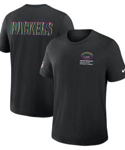 Green Bay Packers Nike 2025 NFL Crucial Catch Tri-Blend Dri-FIT T-Shirt - Black