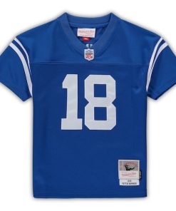 Alternative view of Peyton Manning Indianapolis Colts Male Preschool Retired Legacy Jersey - Royal