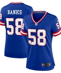 Carl Banks New York Giants Nike Women's Classic Retired Player Game Jersey - Royal