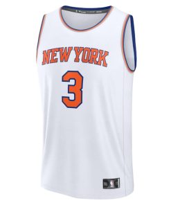 Alternative view of Josh Hart New York Knicks  Fast Break Replica Player Jersey - Association Edition - White