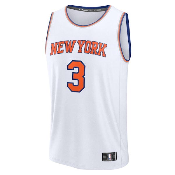 Josh Hart New York Knicks Fast Break Replica Player Jersey - Association Edition - White - Image 2