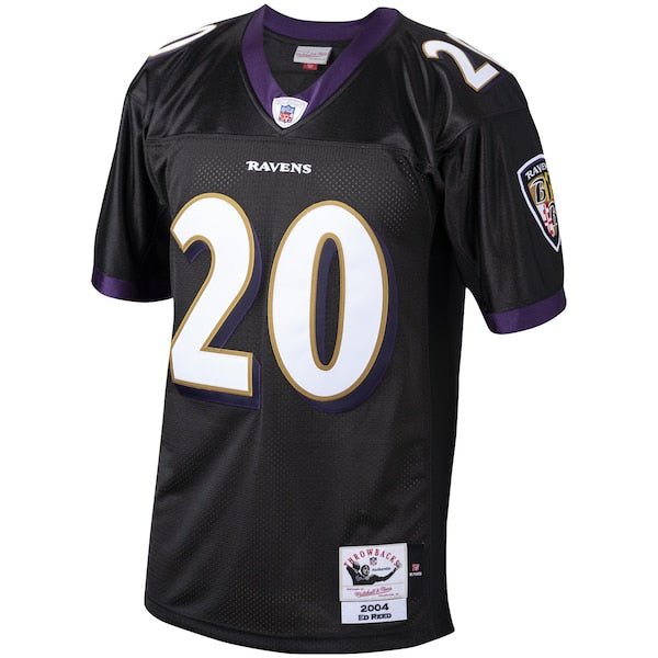 Ed Reed Baltimore Ravens 2004 Authentic Throwback Retired Player Jersey - Black - Image 2