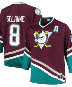 Teemu Selanne Anaheim Ducks Big & Tall   Blue Line Player Jersey - Purple