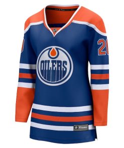 Alternative view of Curtis Lazar Edmonton Oilers  Women's Home Breakaway Jersey - Royal