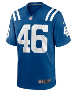 Alternative view of Luke Rhodes Indianapolis Colts Nike Game Jersey - Royal