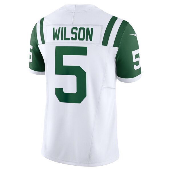 Garrett Wilson New York Jets Nike Classic Alternate Vapor F.U.S.E. Limited Jersey - White - Image 3