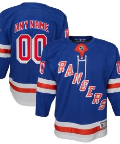 New York Rangers Youth Home Premier Custom Jersey - Blue