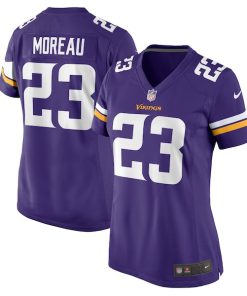 Alternative view of Fabian Moreau Minnesota Vikings Nike Women's  Game Jersey -  Purple