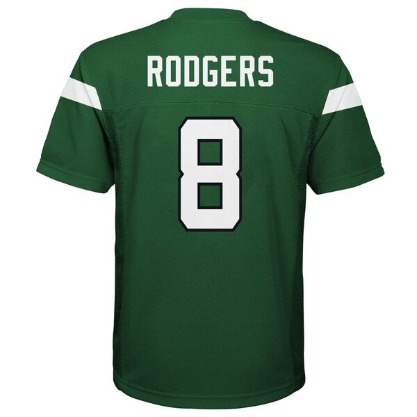 Aaron Rodgers New York Jets Youth Replica Player Jersey - Gotham Green - Image 3