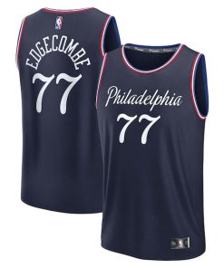 VJ Edgecombe Philadelphia 76ers  2025/26 City Edition Fast Break Jersey - Navy