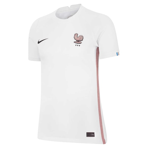 France Women's National Team Nike Women's 2022/23 Away Replica Blank Jersey - White - Image 2
