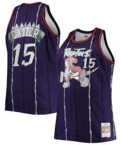 Vince Carter Toronto Raptors Big & Tall 1998/99 NBA 75th Anniversary Diamond Swingman Jersey - Purple