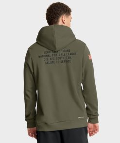 Alternative view of Tennessee Titans Nike 2025 Salute to Service Sideline Standard Issue Dri-FIT Hoodie - Olive