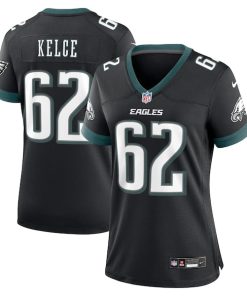 Jason Kelce Philadelphia Eagles Nike Alternate Game Jersey - Black/Green