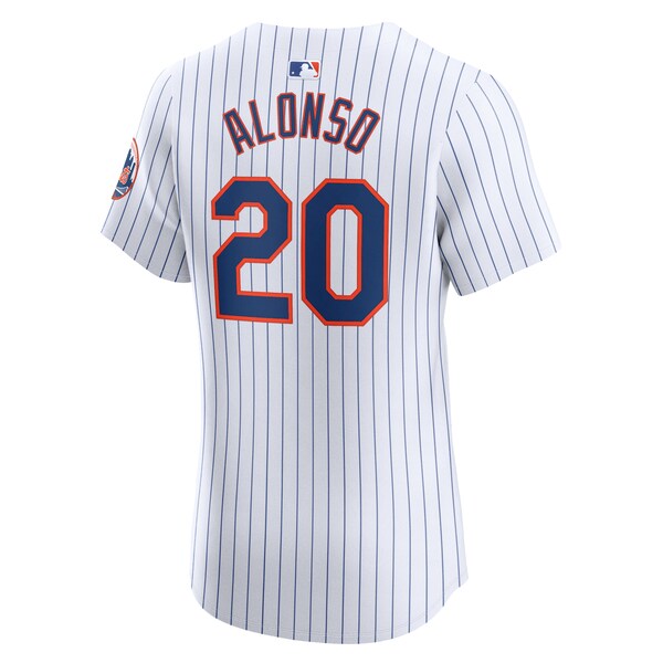 Pete Alonso New York Mets Nike Home Elite Jersey - White - Image 3