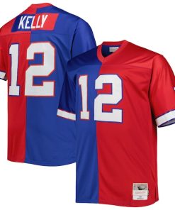 Jim Kelly Buffalo Bills Big & Tall Split Legacy Retired Player Replica Jersey - Royal/Red