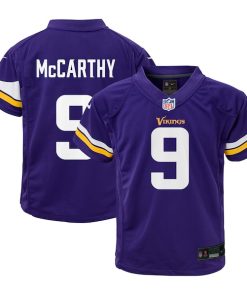 J.J. McCarthy Minnesota Vikings Nike Toddler Game Jersey - Purple