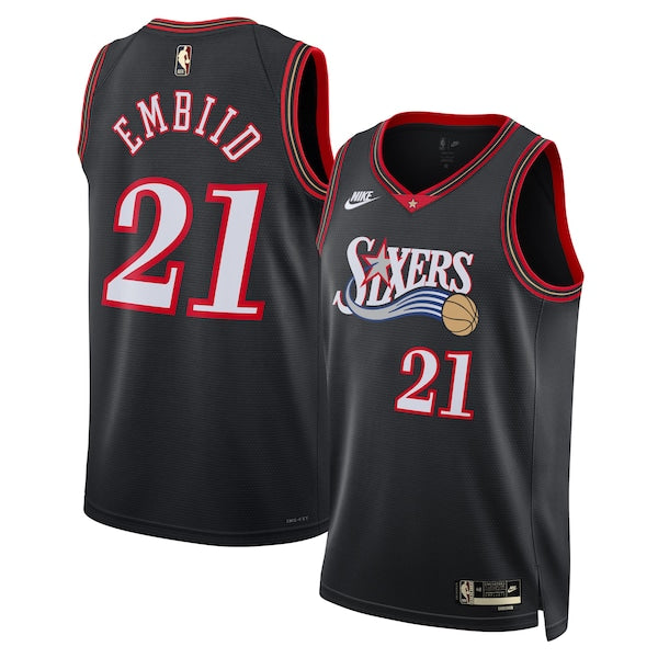 Joel Embiid Philadelphia 76ers Nike Unisex Swingman Jersey - Classic Edition - Black