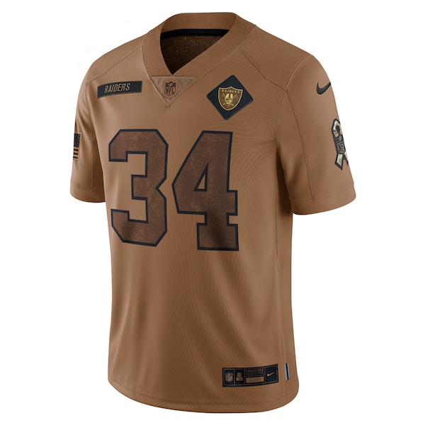 Bo Jackson Las Vegas Raiders Nike 2023 Salute To Service Retired Player Limited Jersey - Brown - Image 2