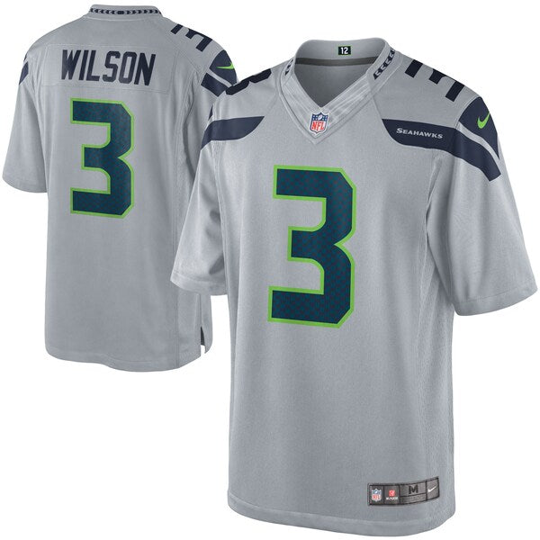Russell Wilson Seattle Seahawks Nike Alternate Limited Jersey - Gray - Image 2