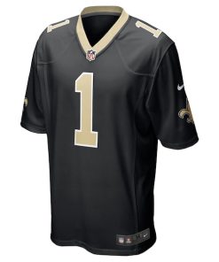 Alternative view of Alontae Taylor New Orleans Saints Nike Team Game Jersey -  Black