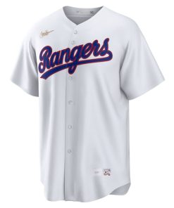 Alternative view of Nolan Ryan Texas Rangers Nike Home Cooperstown Collection Player Jersey - White