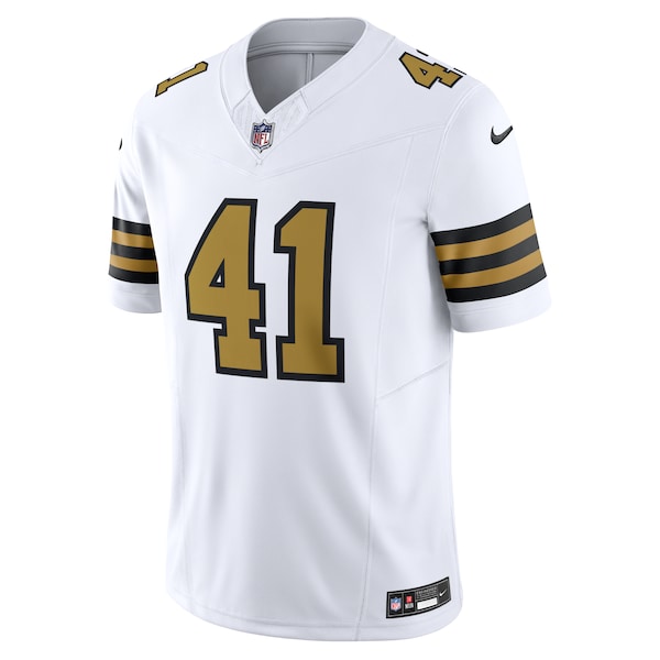Alvin Kamara New Orleans Saints Nike Alternate Vapor F.U.S.E. Limited Jersey - White/Black - Image 3