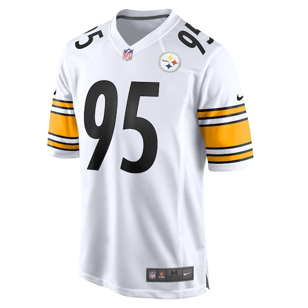 Keeanu Benton Pittsburgh Steelers Nike Game Jersey - White/Black - Image 3