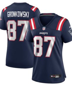 Rob Gronkowski New England Patriots Nike Women's Team Retired Player Game Jersey -  Navy/Red