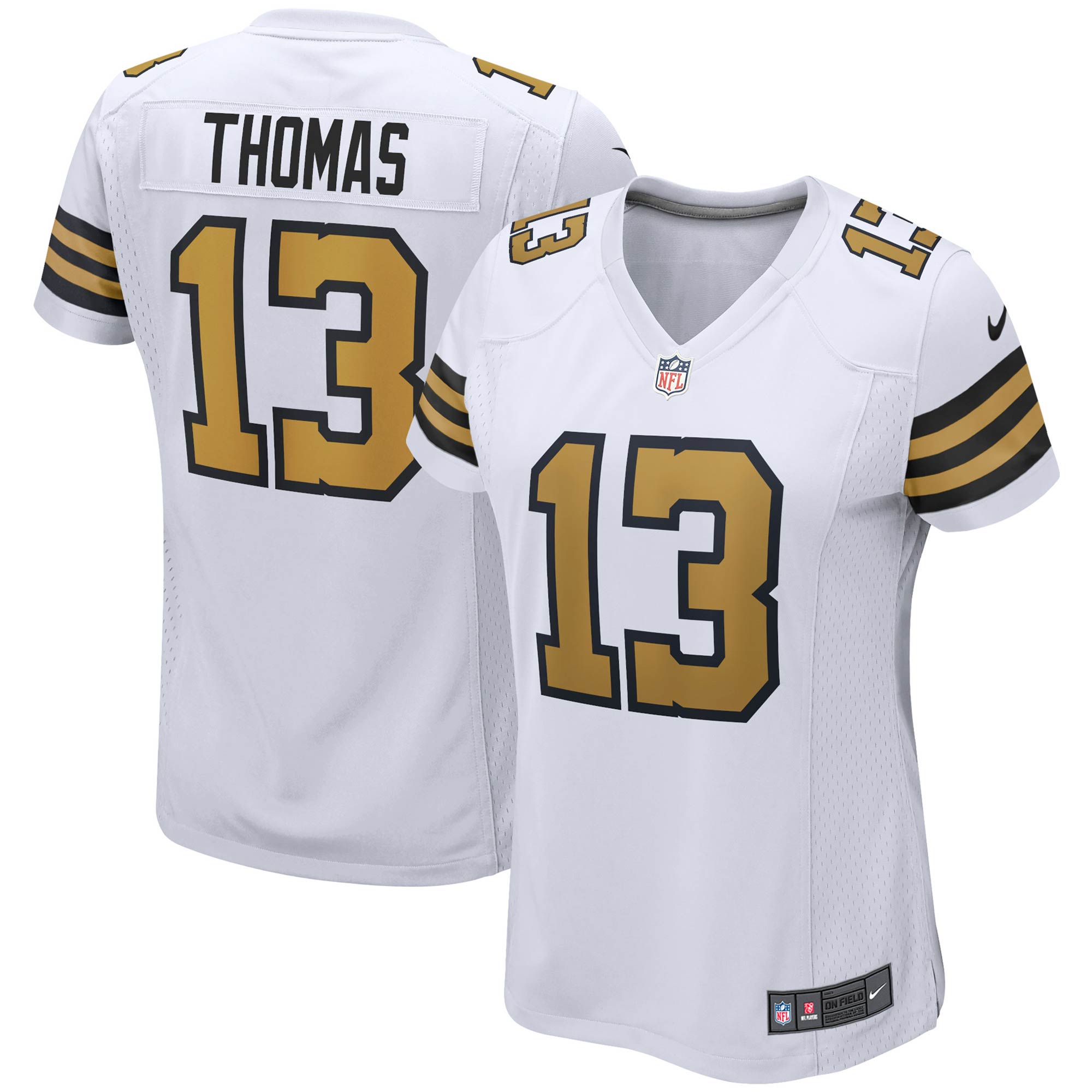 Michael Thomas New Orleans Saints Nike Women's Game Player Jersey - Black/White - Image 5
