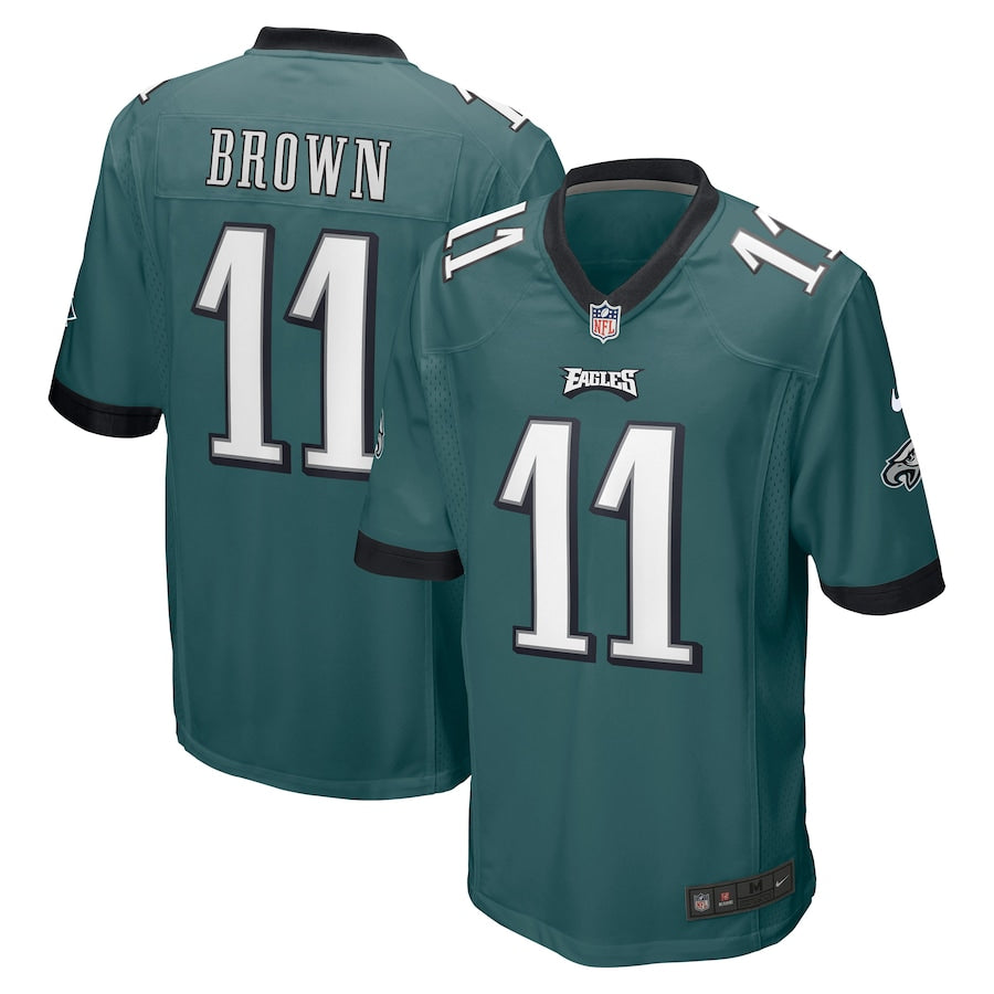 A.J. Brown Philadelphia Eagles Nike Game Jersey - White/Green - Image 6