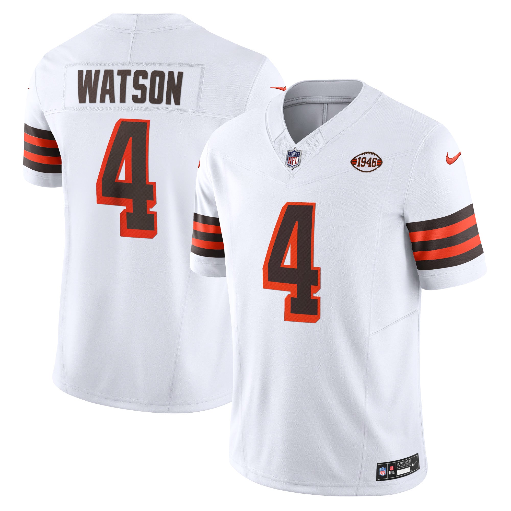 Deshaun Watson Cleveland Browns Nike Vapor F.U.S.E. Limited Jersey - Brown/White - Image 5