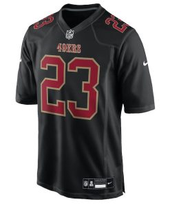 Alternative view of Christian McCaffrey San Francisco 49ers Nike Fashion Game Jersey - Carbon Black
