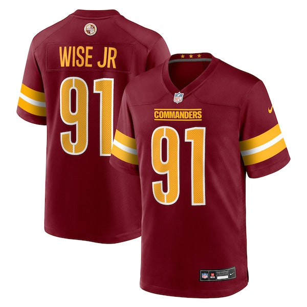 Deatrich Wise Jr. Washington Commanders Nike Team Game Jersey - Burgundy