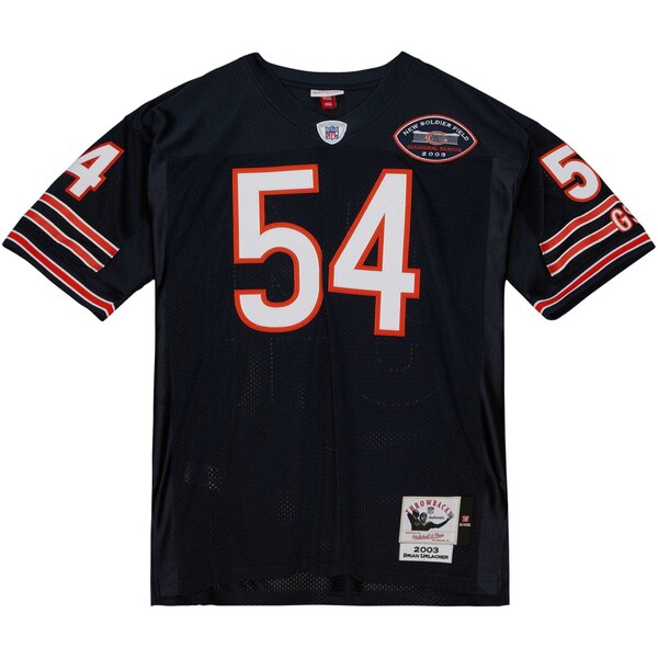 Brian Urlacher Chicago Bears 2003 Authentic Throwback Retired Player Jersey - Navy - Image 4