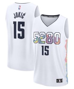 Nikola Jokic Denver Nuggets  2024/25 Fast Break Player Jersey - City Edition - White