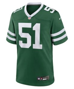 Alternative view of Francisco Mauigoa New York Jets Nike Team Game Jersey - Legacy Green