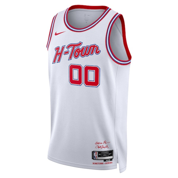 Houston Rockets Nike Unisex 2023/24 Custom Swingman Jersey - White - City Edition - Image 4