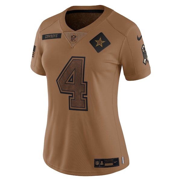 Dak Prescott Dallas Cowboys Nike Women's 2023 Salute To Service Limited Jersey - Brown - Image 2