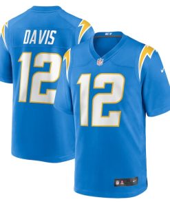 Derius Davis Los Angeles Chargers Nike Team Game Jersey - Powder Blue