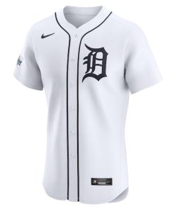 Alternative view of Detroit Tigers Nike Home Elite Pick-A-Player Retired Roster Patch Jersey - White
