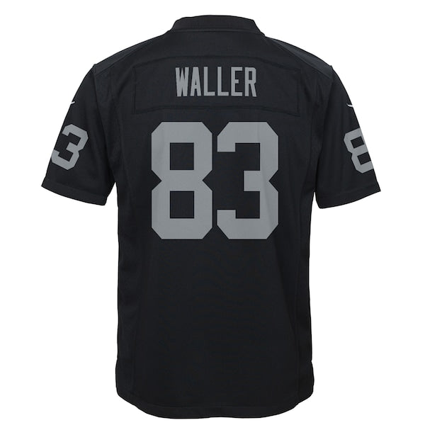 Darren Waller Las Vegas Raiders Nike Youth Game Jersey - Black/White - Image 4